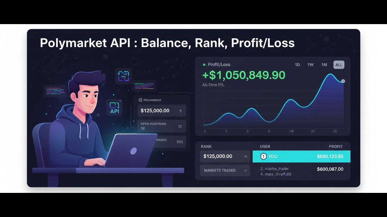 Polymarket API: Balance, User Name, Leaderboard rank, and historical ...