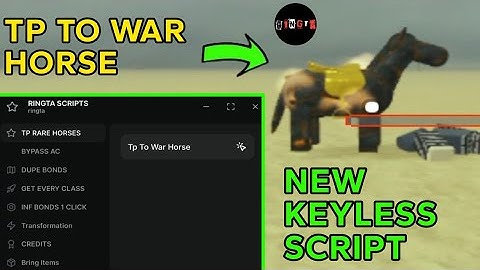 DEAD RAILS NEW SCRIPT TP TO RARE WAR HORSE (OP)