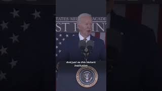 President Biden Speaks To 'Guardians Of American Democracy' At West Point Commencement #Shorts