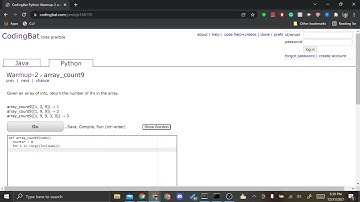 Coding Bat Problem 18 Array Count 9