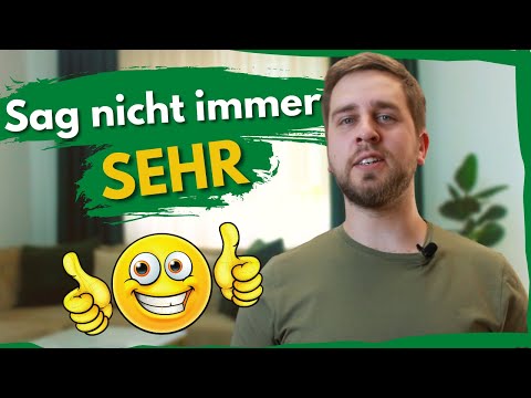 Deutsch lernen B1-C1 |  Alternativen zum Wort 𝐬𝐞𝐡𝐫 | 𝘞𝘰𝘳𝘵𝘴𝘤𝘩𝘢𝘵𝘻