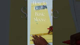 Sleeve drafting made easy. ✂️ Full tutorial dropping TOMORROW. #patterndrafting #sewingtutorial