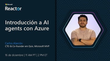 Introducción a AI agents con Azure