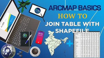How to Join Table with Shapefile Attribute table | Spatial Join in ArcMap | #arcmap Basics Class 7