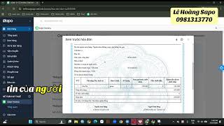 Hướng dẫn xuất hoá đơn khi bán hàng phần mềm Sapo trên máy tính screenshot 4