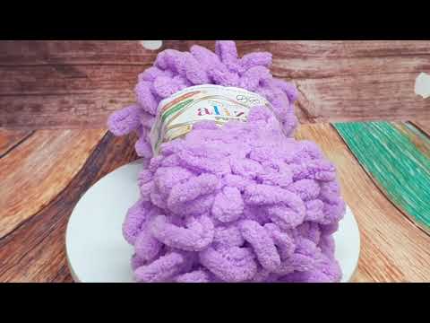 Video: Příze Puffy,  378, orchideová