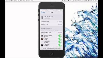 iCloud back Up Tech Tip