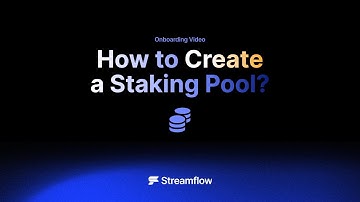 How to Create a Staking Pool using Streamflow?