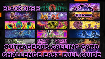 BO6-OUTRAGEOUS CALLING CARD CHALLENGE HOW TO