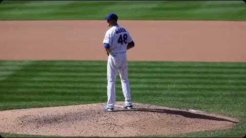 Jacob deGrom Pitching Mechanics (First Base Line View)