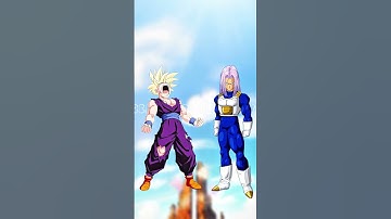 gohan vs trunks🔥|| who is strongest?#shorts