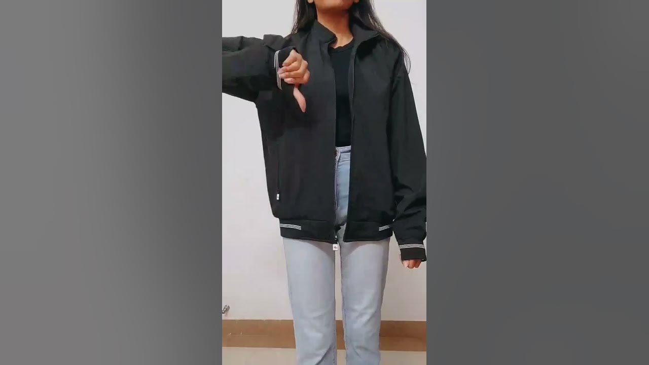 Hack to style Oversized Jacket #fashionblogger #outfitideas #stylinghacks #youtubeshorts #ytshorts