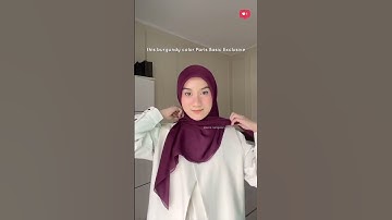Tutorial hijab segi empat paris basic #tutorialhijab #hijabstyle #shortvideo #like #subscribe