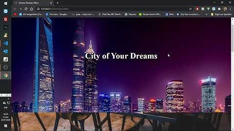 Parallax Tutorial - Scrolling Effect using CSS and Javascript