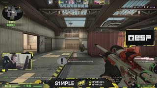 s1mple DOUBLE VACaton shot on stream