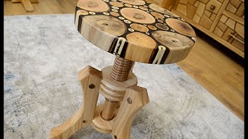 Adjustable Height Ash Stool