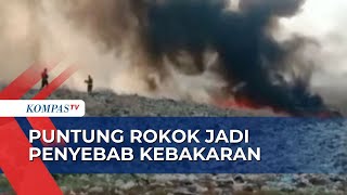 TPA Sampah di Tambun Terbakar Akibat Puntung Rokok, Kepulan Asap Sempat Mengganggu Pengendara!