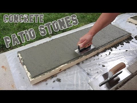 How to make Patio Blocks quick and easy from concrete | DIY