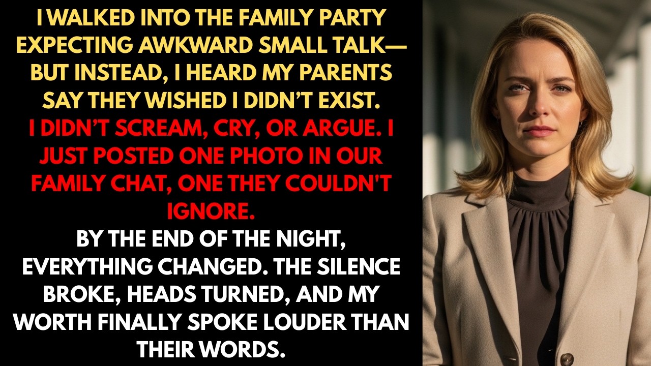 At The Family Party, My Parents Said “We Wish Your Sister Was Our ONLY Child.” So I…