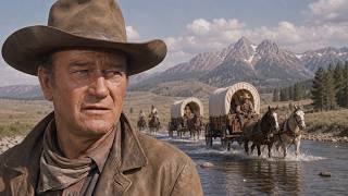 John Wayne Leads a Wagon Train West | Epic Western Movie 🎬Full Movie HD