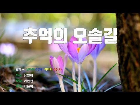 [은성 반주기] 추억의오솔길 - 남일해