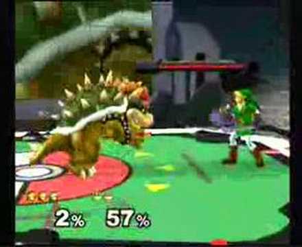 Link (me) Vs Bowser (CPU level 9)