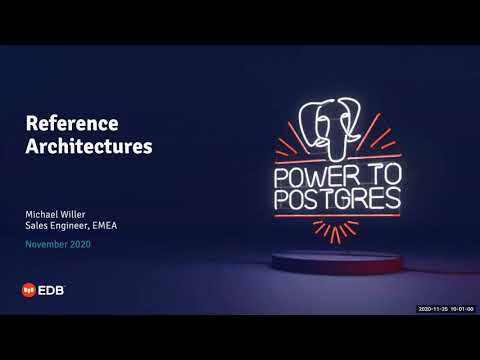 Webinar: An Overview of Reference Architectures for Postgres