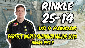 NIP r1nkle (25/14) vs 9 Pandas (Ancient) @ Perfect World Shanghai Major 2024 Europe RMR B | CS2 POV