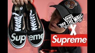 custom vans supreme