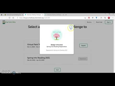 Creating Beanstack Account on Computer