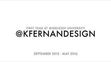 My First Year studying Product Design at Middlesex University London | KFERNANDESIGN