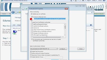 Windows 7 Eduroam Manual Configuration