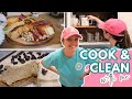 COOK & CLEAN WITH ME | EASY NO BAKE DESSERT | ALDI CHARCUTERIE BOARD
