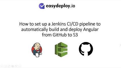 How to Set up Jenkins CI/CD Pipeline to Build and Deploy an Angular App from GitHub to Amazon S3