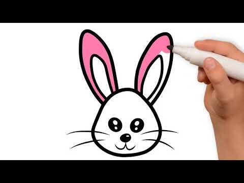 Bolalar uchun quyon chizish/Drawing Rabbit for children/Рисунок кролик для детей