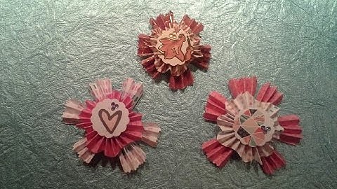 Friday Flower Accordion Fold  Flower Rosette Embellishment Tutorial