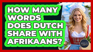 How Many Words Does Dutch Share With Afrikaans? - Exploring The Benelux
