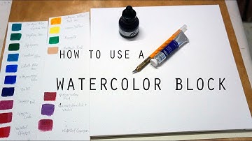 Watercolor Block - How to remove painted sheet after using