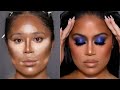 BOLD BLUE Eyeshadow + FLAWLESS Skin Tutorial // PAINTEDBYSPENCER