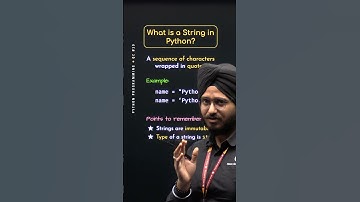 What is a String in Python? #Python #NesoAcademy #QuickConcepts