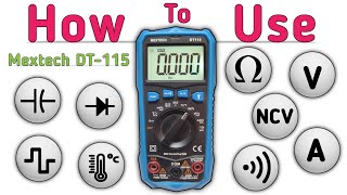 How to Use Mextech D115 Multimeter - Best Auto Range Digital Miltimeter