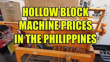 Hollow Block Machine Prices In The Philippines.