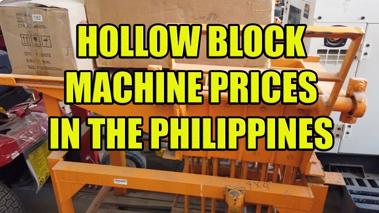 Hollow Block Machine Prices In The Philippines.