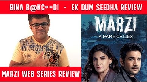 MARZI - A GAME OF LIES | Web Tv Series Review in HINDI