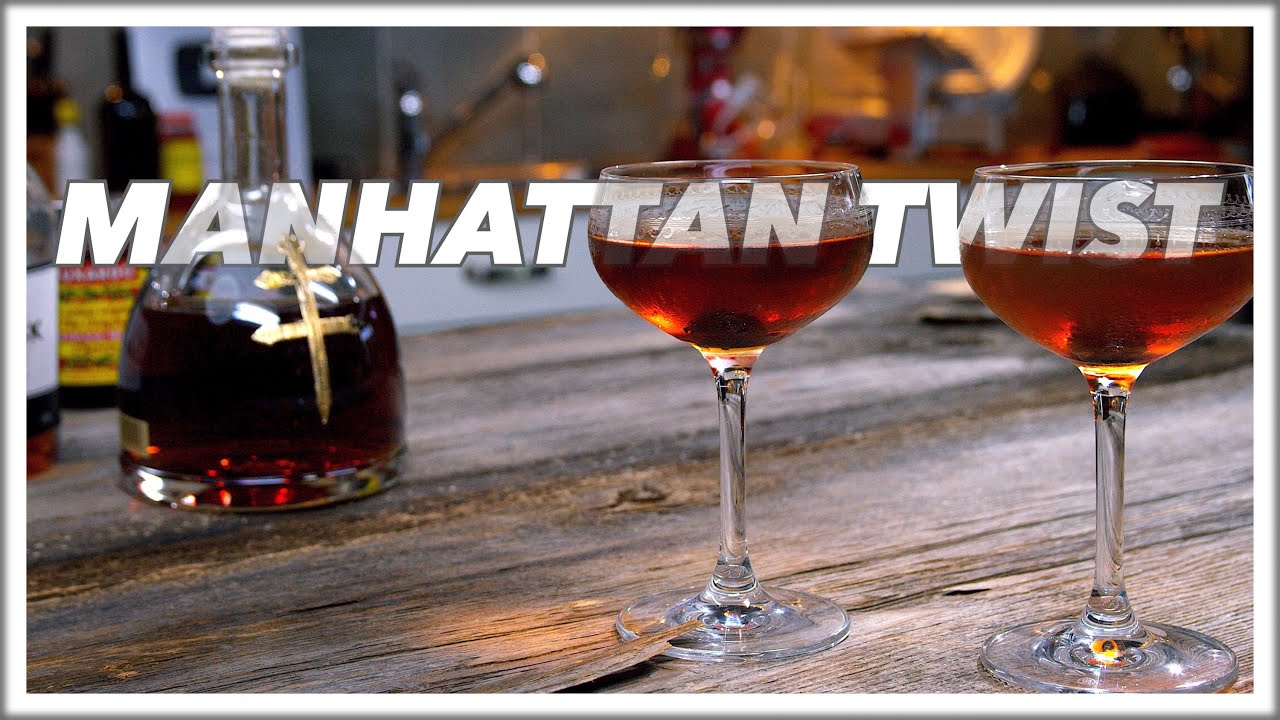 212 Manhattan Twist Cognac Cocktail Recipe - Cocktails After Dark - Cognac Cocktail Brandy Cocktail | Glen And Friends Cooking