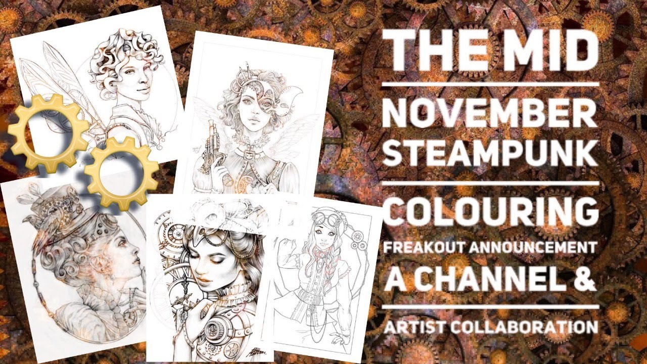 steampunkfreakout Adult Coloring Event! How to Color Dark Skin Tones