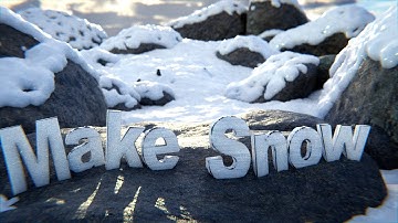 How to Make Snow in Blender || Quick and Easy Blender Tutorial #blender