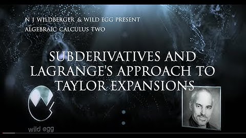 Subderivatives and Lagrange