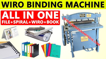 All In One Spiral/Wiro /File Binding Machine Demo For Book, Hanging & Table Top Calendar and Boucher