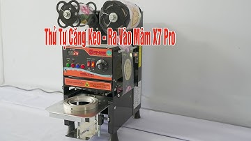Máy Ép Ly Tự Động X7 Pro 700ml-Test Tính Năng Ra Vào Mâm Và Căn Keo